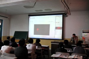 王威老师在讲课